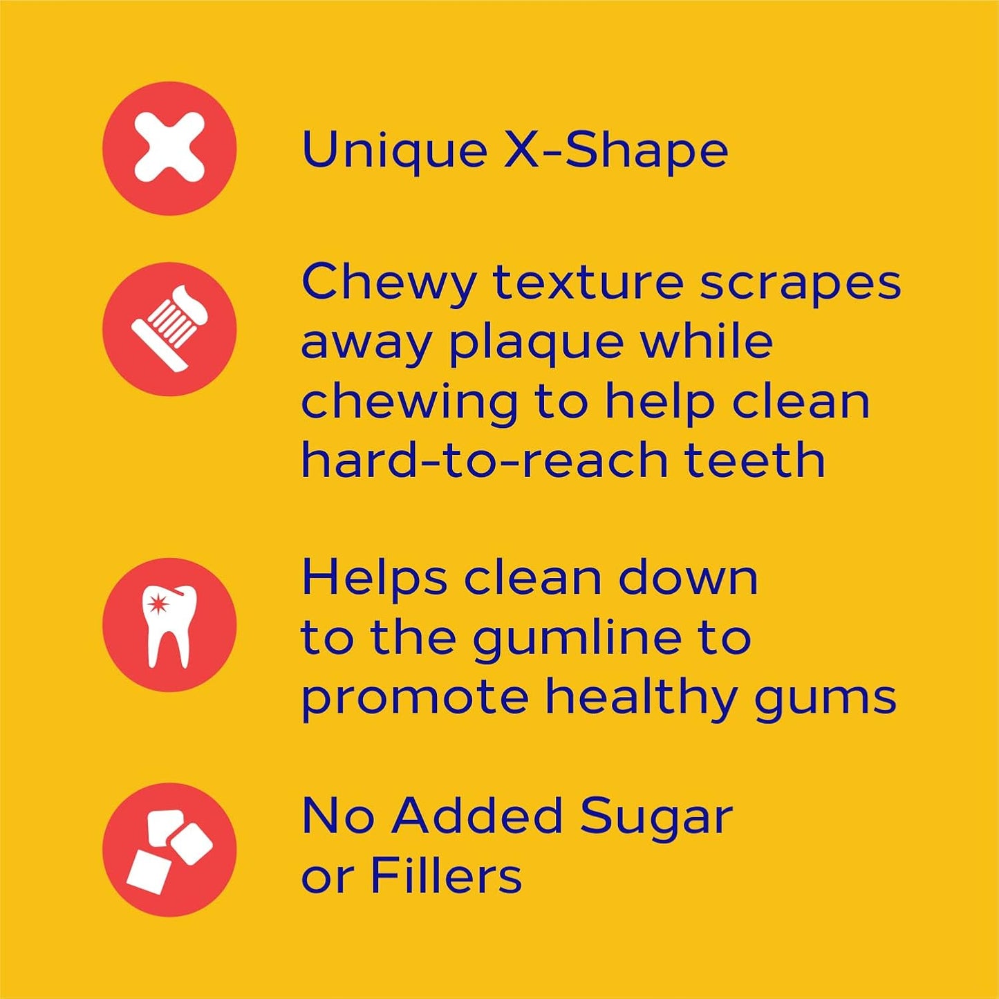 PEDIGREE DENTASTIX Large Dog Dental Treats Beef Flavor Dental Bones, 6.07 oz. Pack (7 Treats)