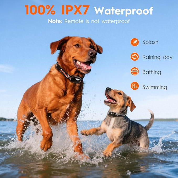 3 Dog Shock Collar with Remote,4200FT Dog Training Collar with Battery Display, 4 Trainning Modes,Rechargeable Electric Dog Collar for Small Medium Large Dogs (15-120Lbs) with Flash Light