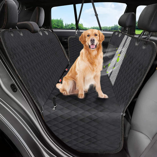 Victoper Dog Car Seat Cover, Heavy Durable Dog Seat Cover for Back Seat, 100% Waterproof Scratch Proof Nonslip Dog Hammock for Car with Side Flap, Pet Back Seat Covers Large 60" W x 64" L