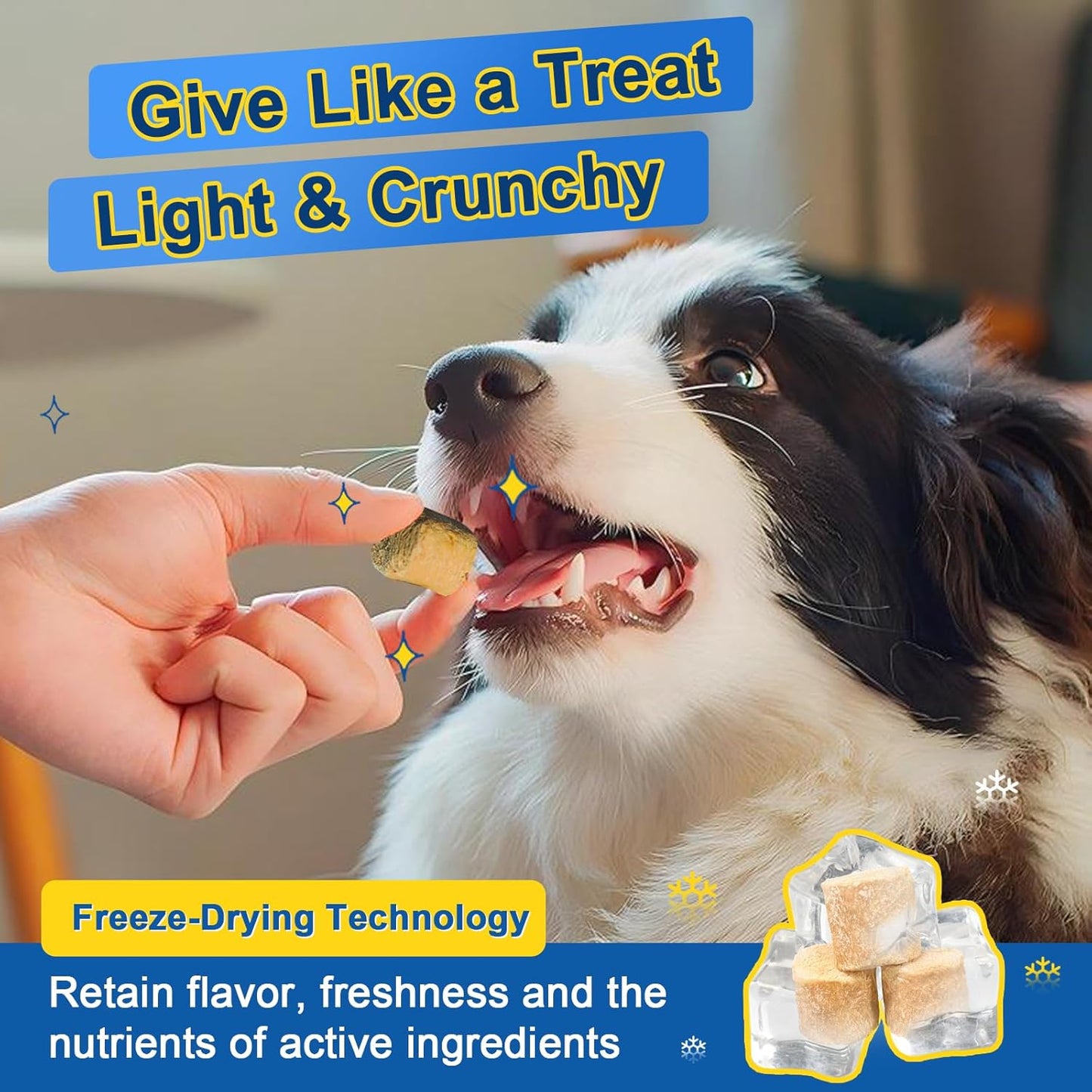 Glucosamine for Dogs - Joint Supplement for Dogs - Chondroitin, MSM, Omega-3, Hemp, Dog Joint Pain Relief, Support Mobility, Discomfort, Hip and Joint Supplement Dogs for All Breed, 85 Crunchy Bites