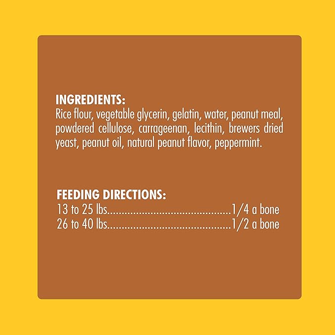 N-Bone Quado Interactive Chew, Peanut Flavor, Average Joe, 2.8oz, Natural, Medium (Pack of 1)