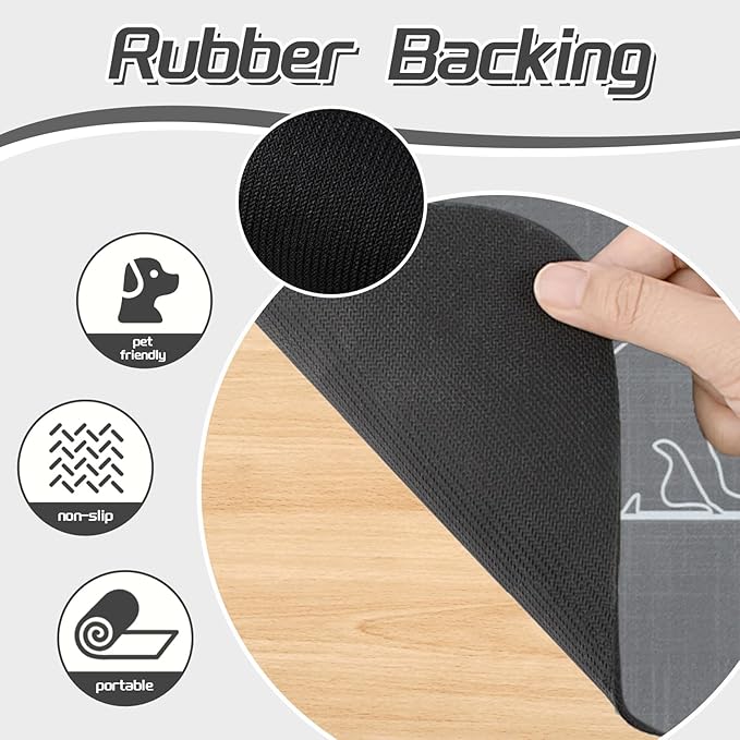 Le courant Dog Bowl Mats, Cat Feeding Mat, Non-Slip Super Absorbent,No Stains Quick Dry Dog Water Dispenser.for Messy Drinkers.Easy Clean.Dog & Cat