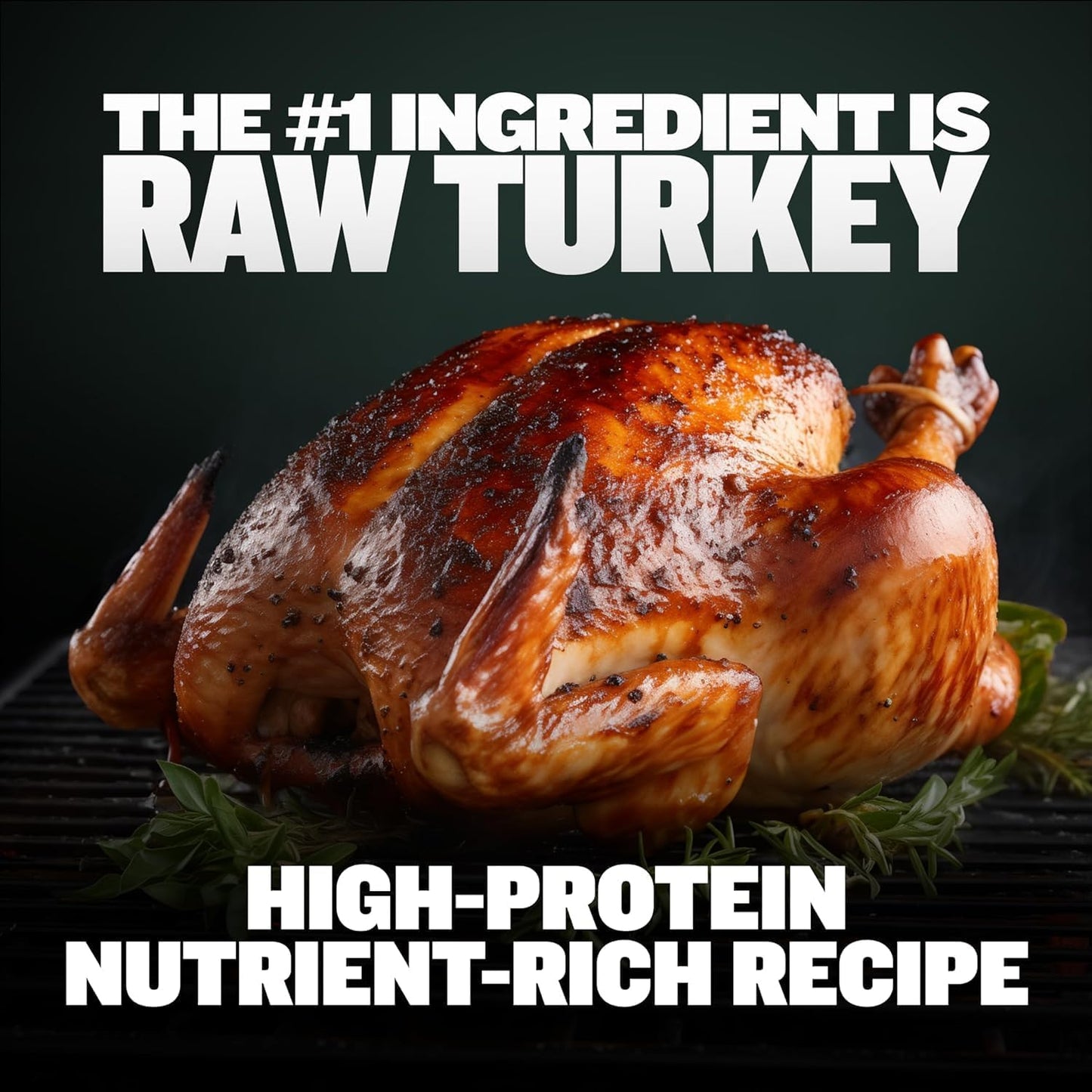 Bully Max Freeze-Dried Turkey Raw Dog Food Toppers for Puppies and Adult Dogs - Nutrient-Rich Meal Enhancers with Vitamins & Minerals for Small and Large Dog Breed - 3 Pack Puppy Treat or Dog Meal