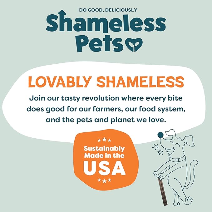 Shameless Pets Dental Treats for Dogs, Variety (4-Pack) - Healthy Sticks for Teeth Cleaning & Fresh Breath - Dog Bones Dental Chews Free from Grain, Corn & Soy