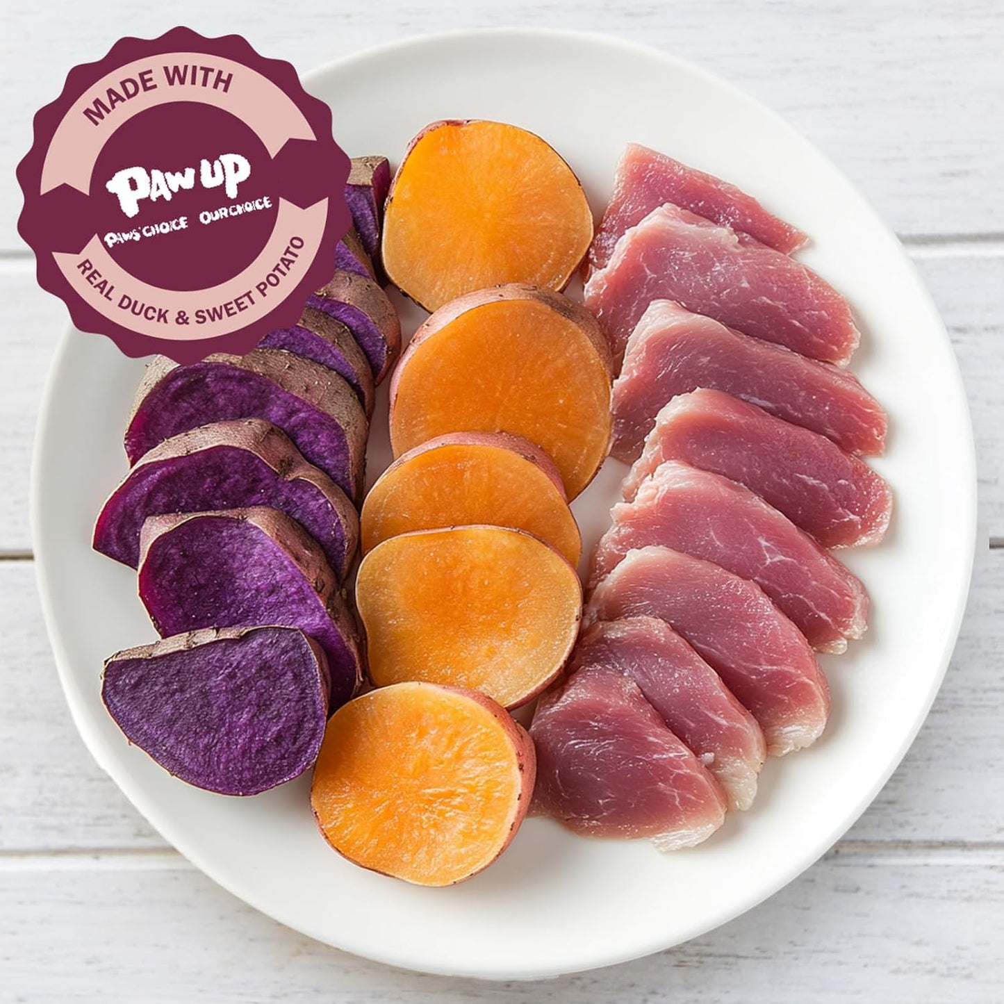 Duck & Sweet Potato Dog Treats, High Fiber Pet Treats for Medium Dogs, Healthy Chews Snacks, High in Protein, 12.5 oz