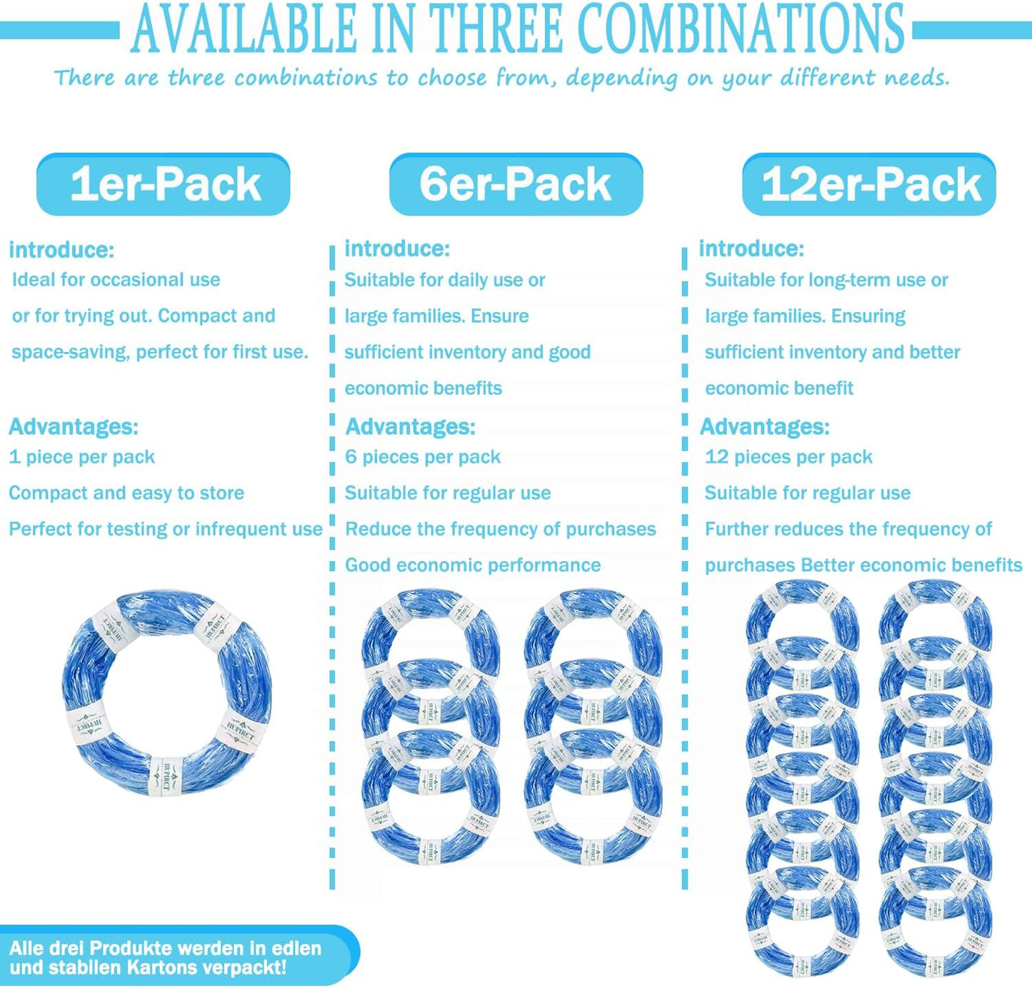 6er-Pack Refill Bags, Cat Litter Refill Bags, Diaper Refills,With Excellent Sealing and Toughness, The Refill Bag is Compatible With all Diaper Pails and Cat Litter Disposal Pails