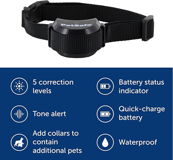 PetSafe Stay & Play Compact Wireless Fence - Portable & No-Dig - Covers Up to 3/4 Acre - for Dogs 5lb+