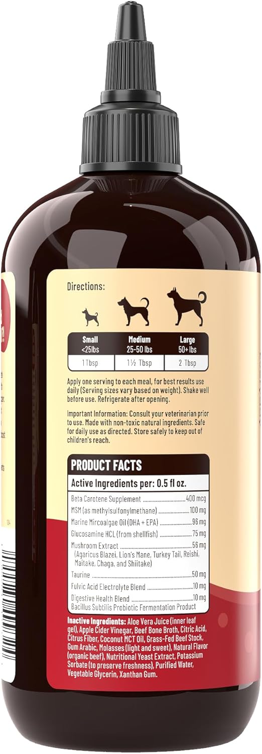 Everyday Dog Gravy Beef - Premium Wet Dog Food Gravy Toppers for Dry Food – Tasty & Nutritious with Essential Vitamins and Supplements – Hip and Joint Supplement