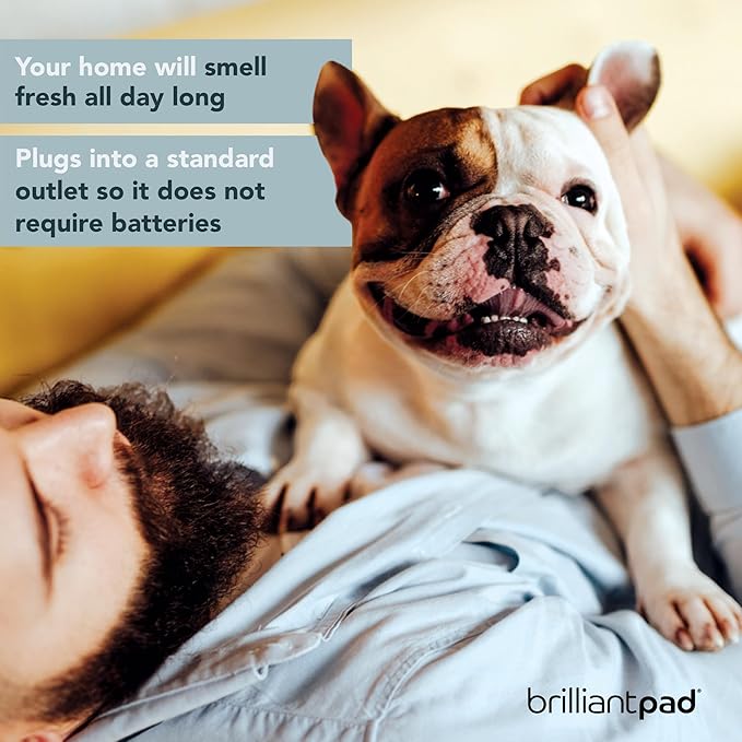 BrilliantPad Indoor Dog Potty for Small Pets, Basic | Automatic Self Cleaning with Odor Control, Puppy Training Alternative to Grass Turf, Mess Free | Includes 1 Disposable Absorbent Pee Pad Roll