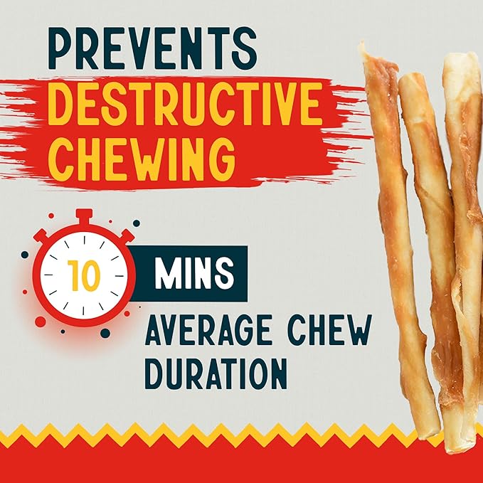Canine Chews 5" Chicken Coated Sticks - Pack of 100 Chicken Wrapped Rawhide Dog Treats - 100% Real USA-Sourced Chicken Coating - Protein-Dense Chicken Wrapped Dog Treats Rawhide Chews