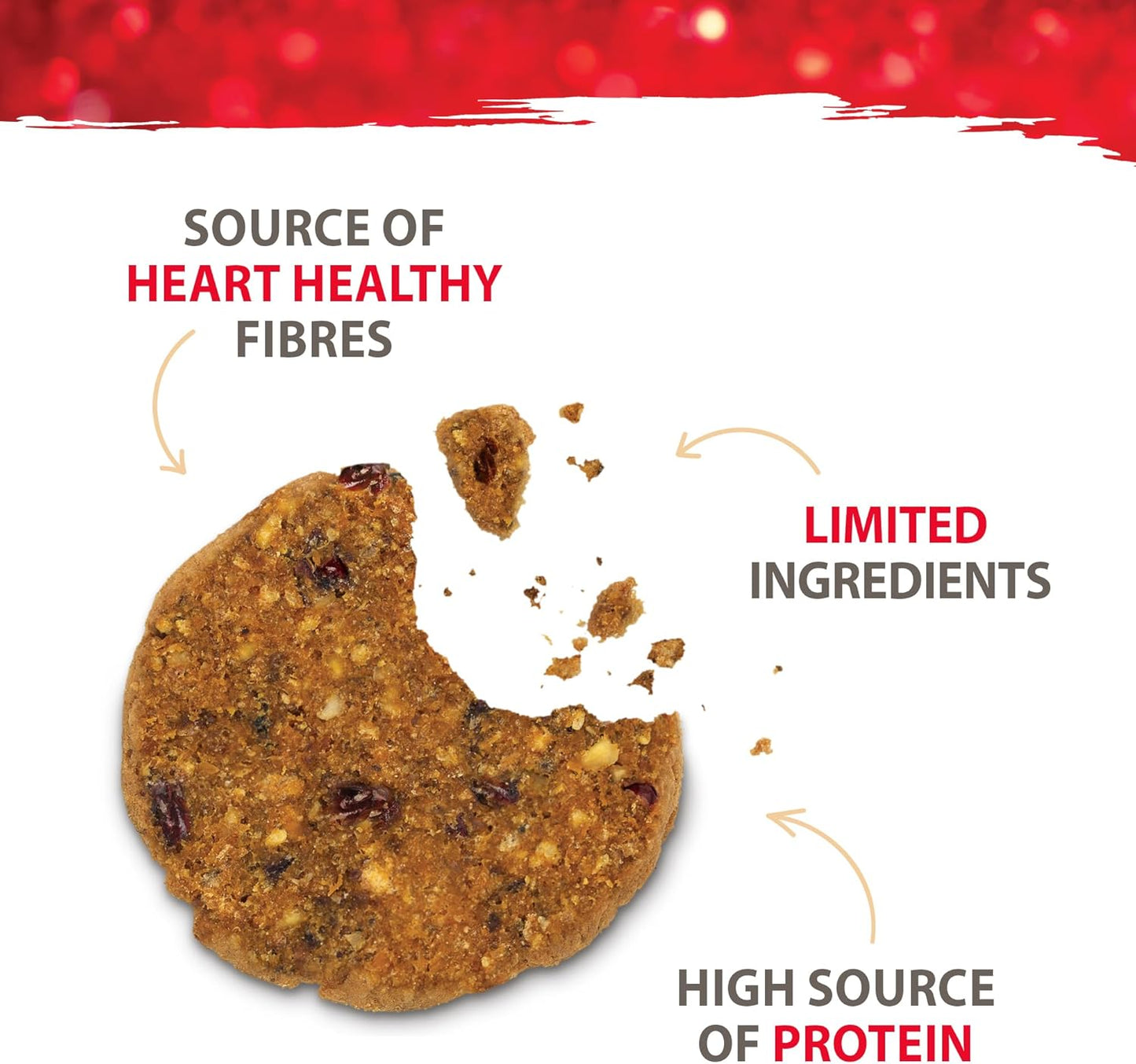 Caledon Farms Turkey with Cranberry Protein Cookies Dog Treat Biscuits, No Additives, Preservatives Free, 9.5 Ounces (Pack of 4)