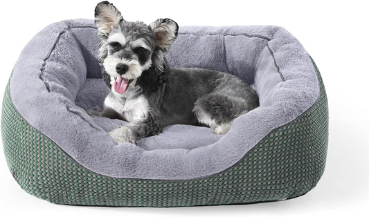 INVENHO Small Dog Bed Washable Orthopedic Calming Warming Durable Pet Bed with Anti-Slip Bottom
