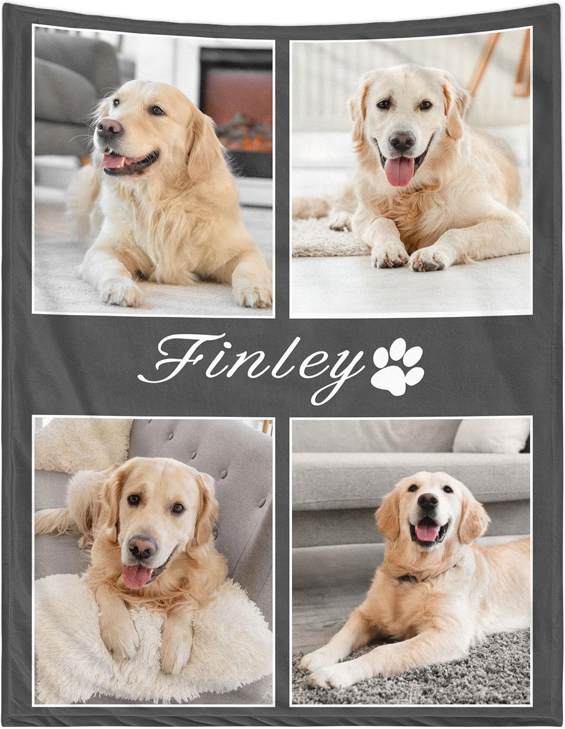 Funny DIY Personalized Pet Memorial Blanket with Photo Pet Memorial Gifts for Dogs Cats Loss of Dog Sympathy Gift Dog Bereavement Remembrance Pets Loss Gifts Custom Dogs Picture Blanket