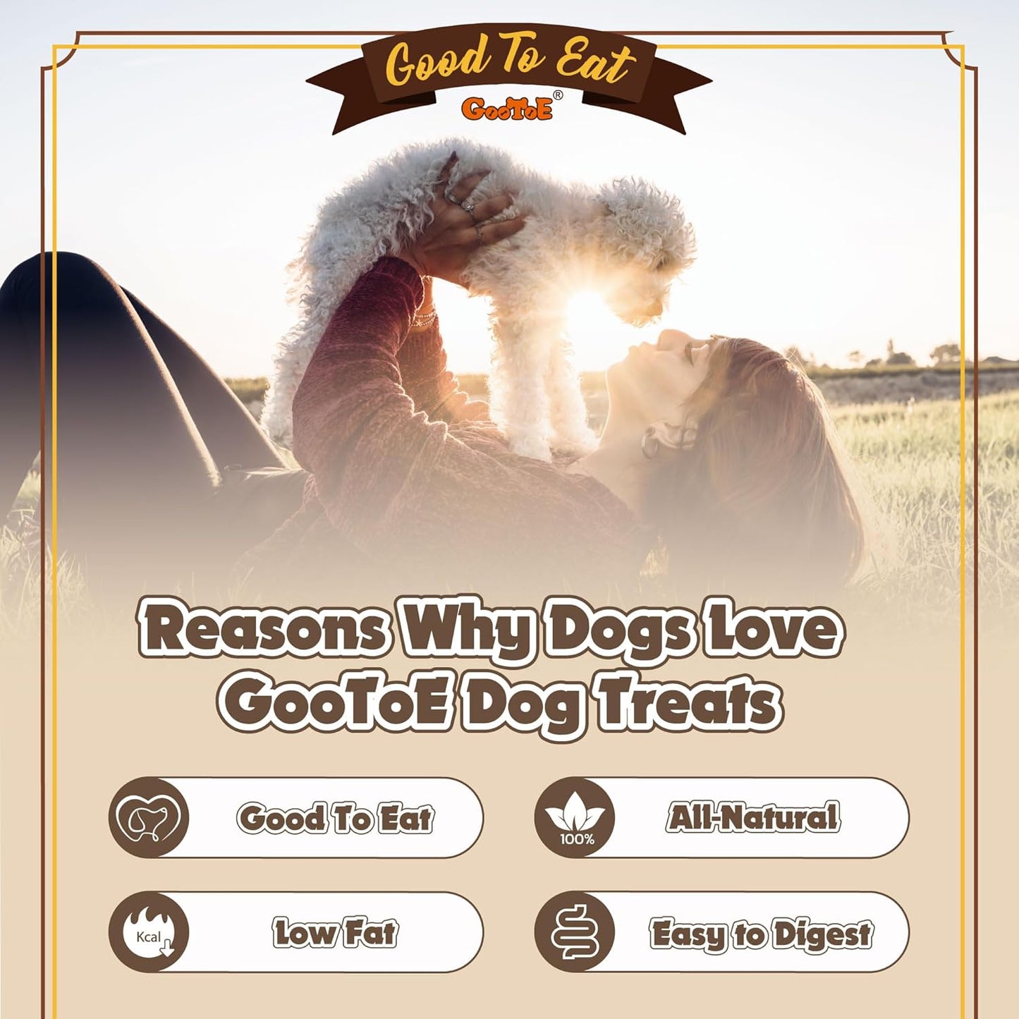 Gootoe Chicken Dog Treats – Chicken Sticks (Mini) 1.5 lb – All Natural, Grain-Free, Low Fat, Premium Training Chews, Healthy & Easily Digestible