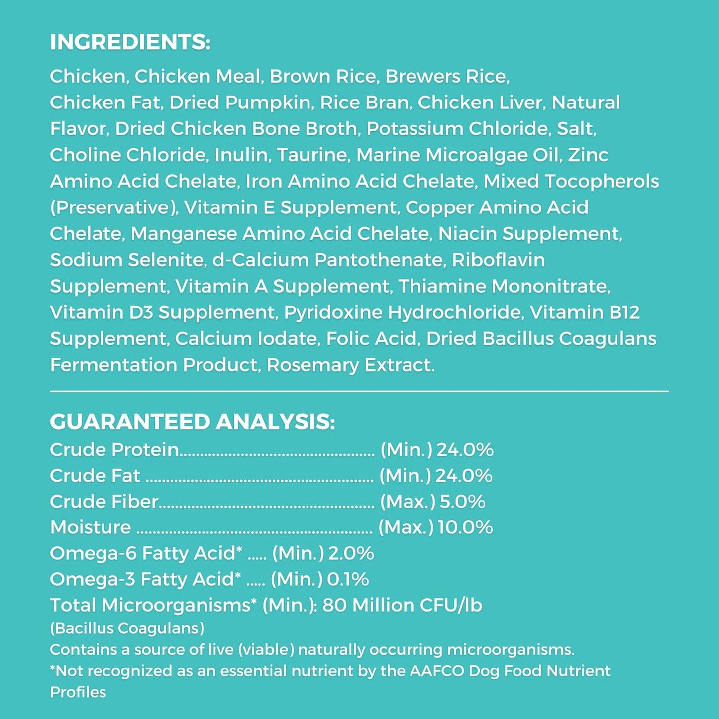 KOHA Limited Ingredient Bland Diet Dry Food for Dogs - Chicken & Brown Rice Recipe, Sensitive Stomach Dog Food - Pumpkin for Digestive Support, 3.5 lbs