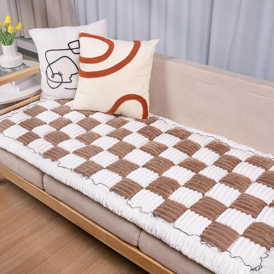 Dog Couch Cover Protector, Dog Bed Mat for Couch Washable Pet Bed Cover, Large Dog Blanket Pet Friendly Sofa Cover, Dark Coffee, 27 * 70 ''