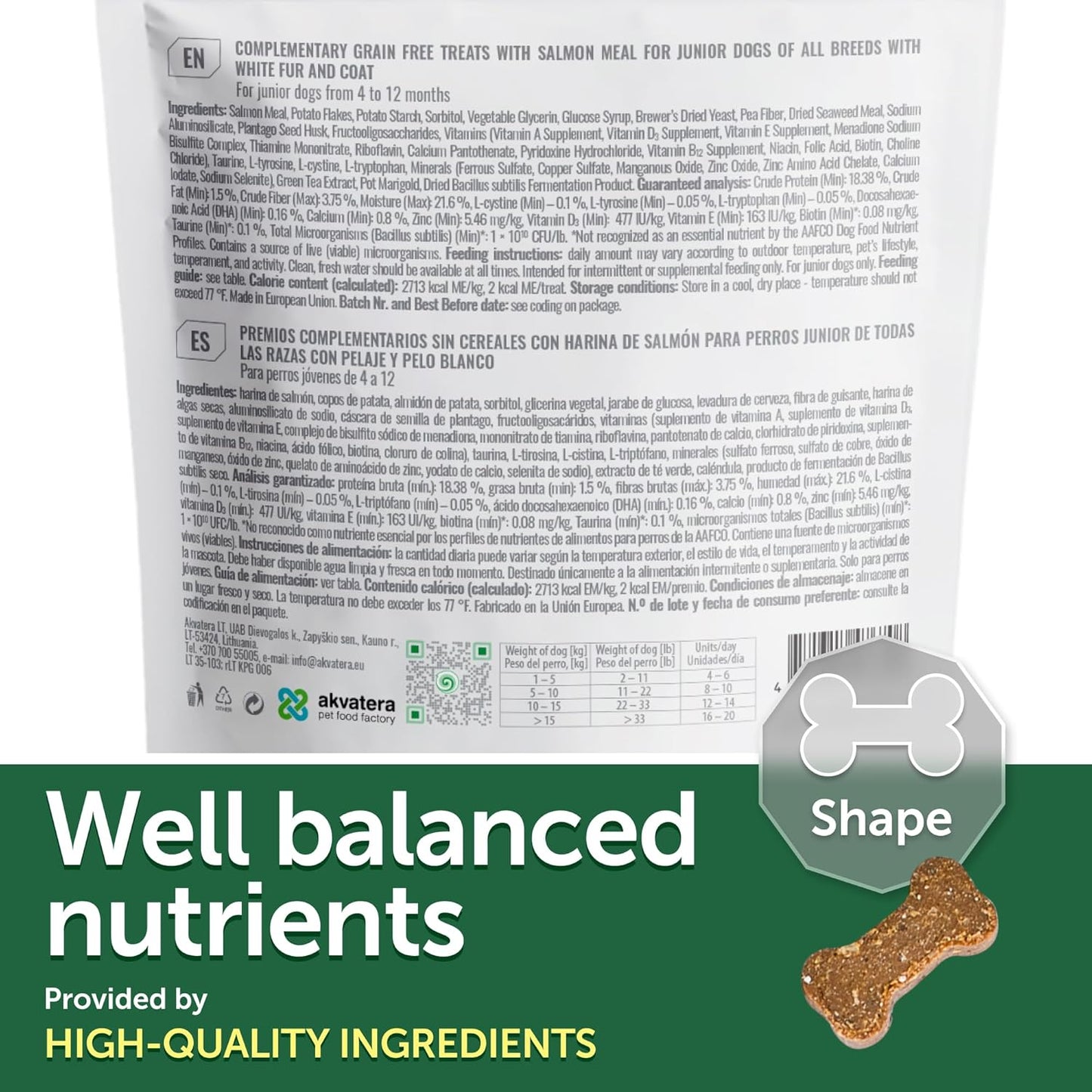 Nature's Protection Training Puppy Treats - Healthy, Grain Free Dog Treats for Small, Medium & Large Breed Dogs with Light Fur (Superior Care - Salmon, 5.29 oz)