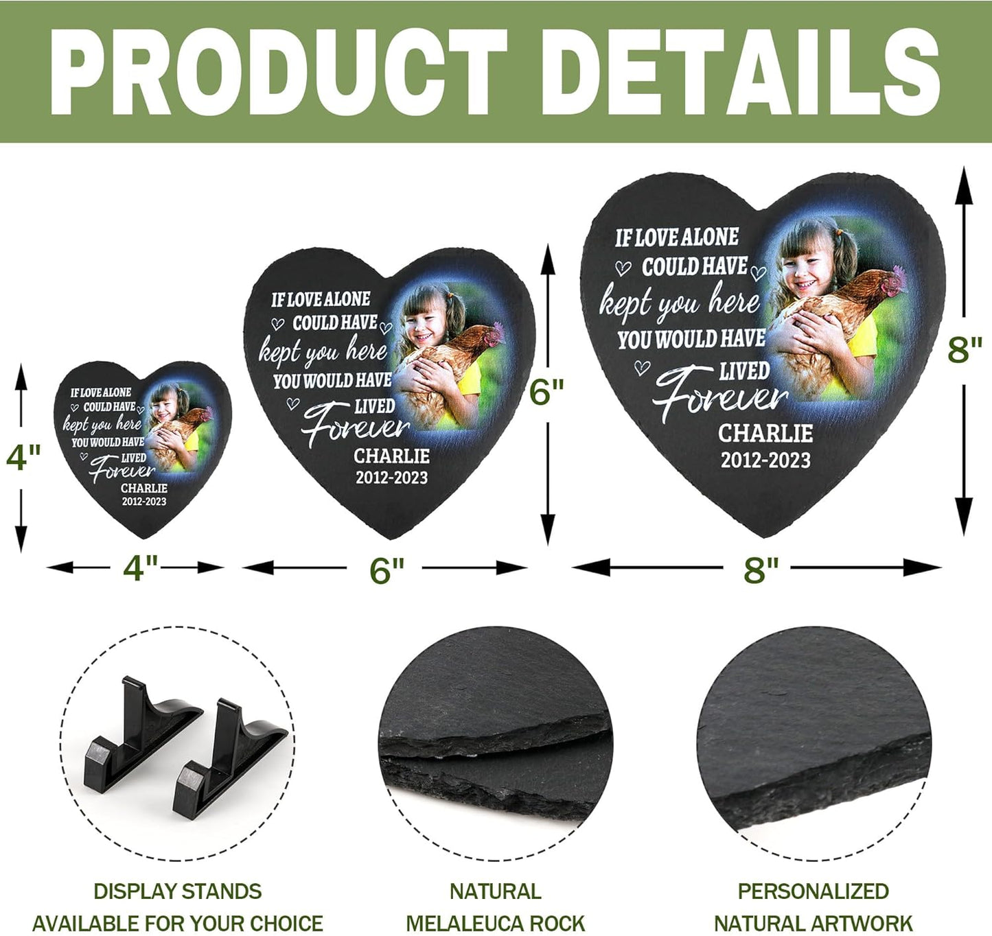 ODB Gifts for Loss of Chicken, Chicken Memorial Stone, Chicken Memorial Gifts, Chicken Loss Gifts, Chicken Head Stones, Cock Grave Marker, Gifts for Cock Lovers (Chicken)