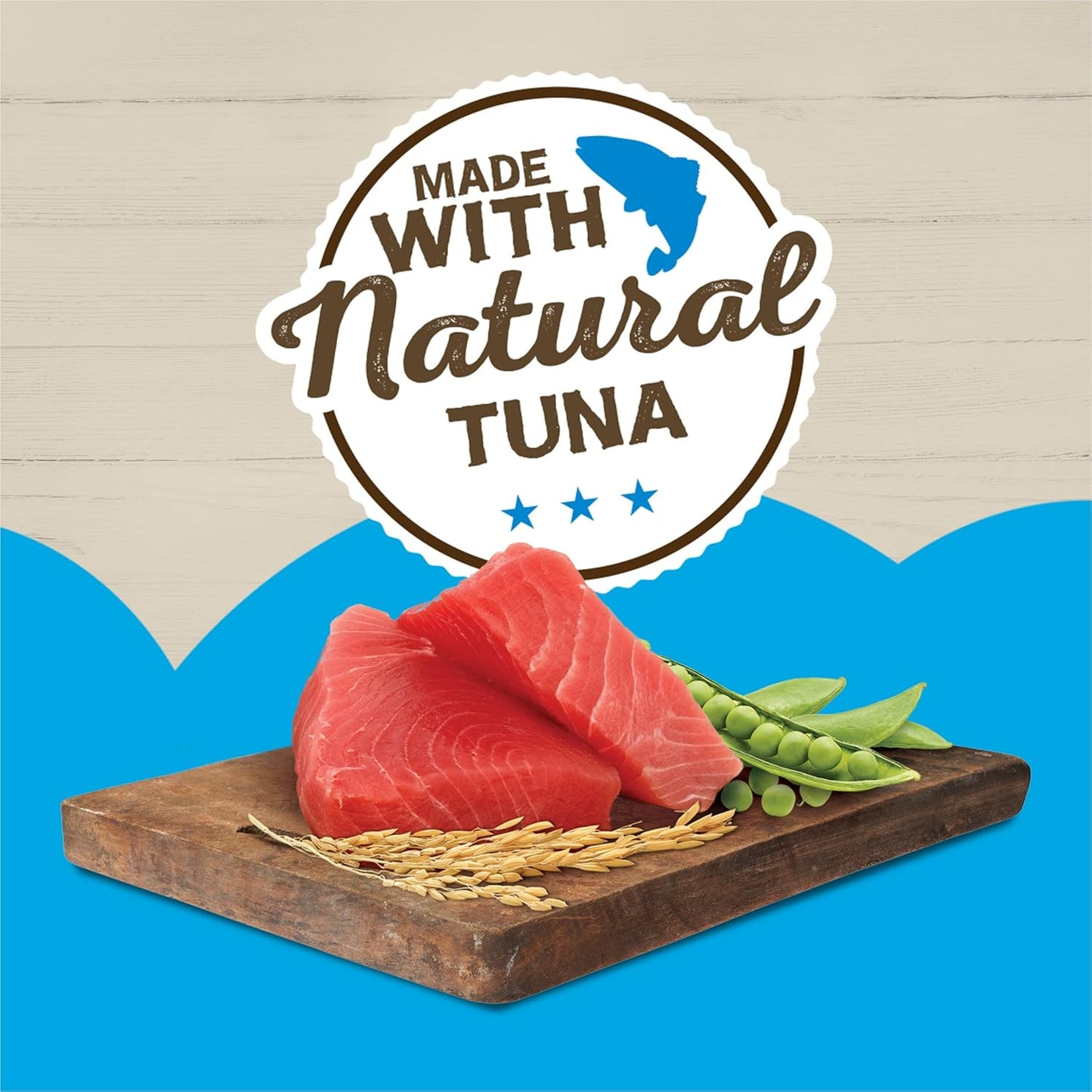 Purina Friskies Wet Cat Food Pate Ocean Favorites With Natural Tuna, Brown Rice and Peas - (Pack of 24) 5.5 oz. Cans