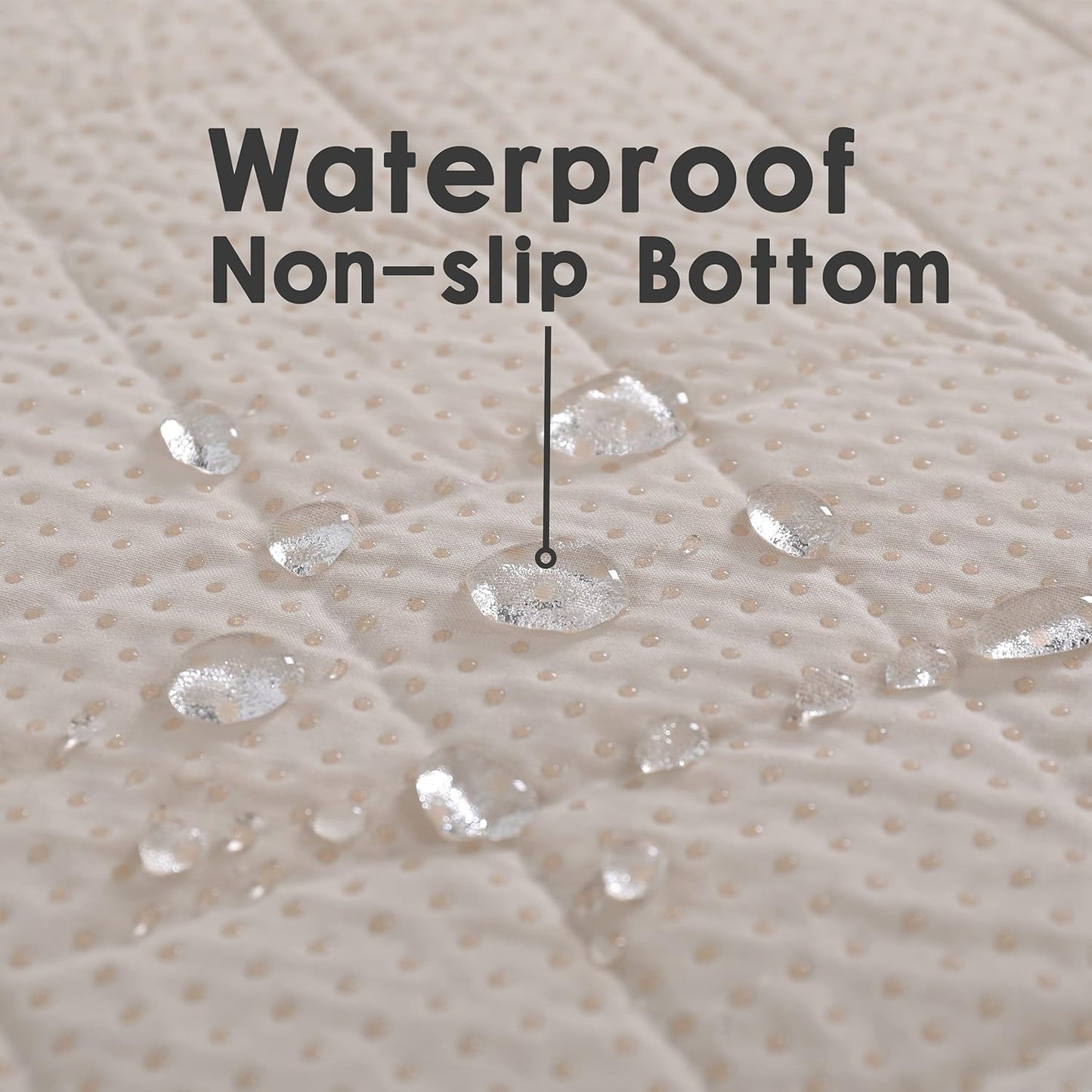 nanbowang Waterproof Blankets for Large Dogs Dog Bed Covers, Water Absorb Training Pads (6882 Beige)