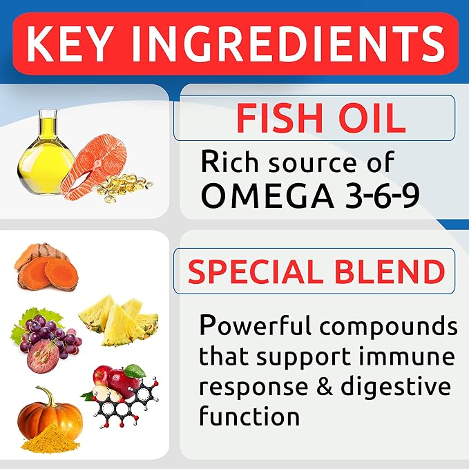 Allergy Relief Dog Treats - Itchy Skin Relief - Omega 3 + Pumpkin + Enzymes - Seasonal Allergies - Anti-Itch & Hot Spots - Immune Supplement - 300 Chews - Peanut Butter + Chicken Flavor - Made in USA