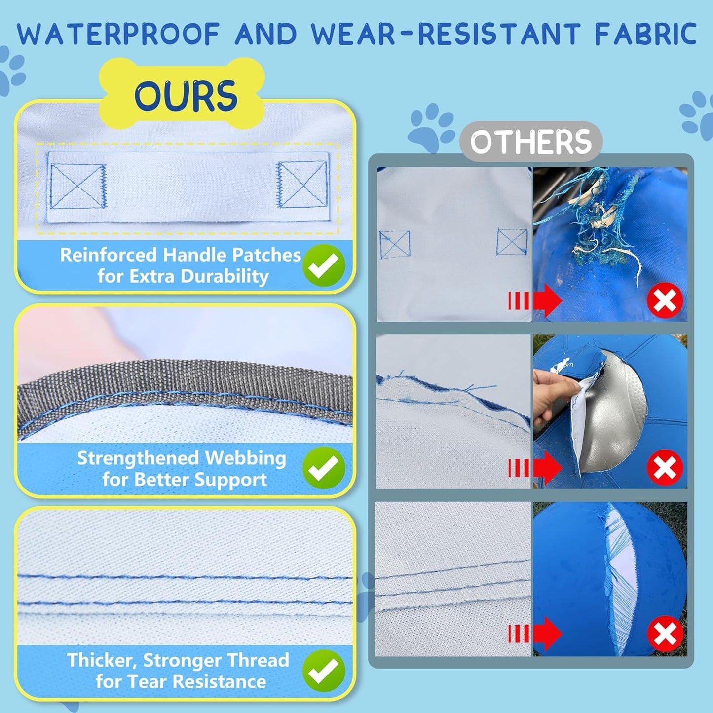 Herding Ball for Dogs - 18'' Dog Herding Ball for Horse, Dog Training Toy for Australian/German Shepherd Collie, Outdoor Dog Toys for Birthday Gifts - Medium, Yellow