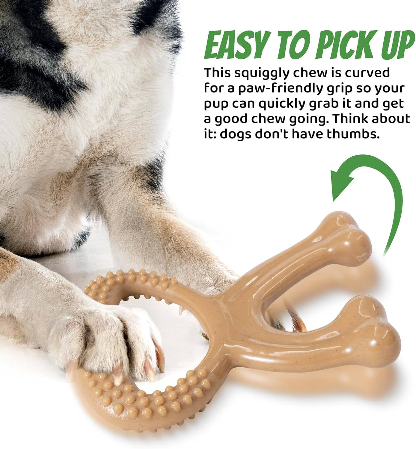 Durable Dog Chew Toy for Aggressive Chewers, Indestructible Nylon Bone Dental Care Teeth Cleaning Chew Toy for Small, Medium and Large Dogs, Keep Them Busy, Irresistible Beef Flavor (Brown)