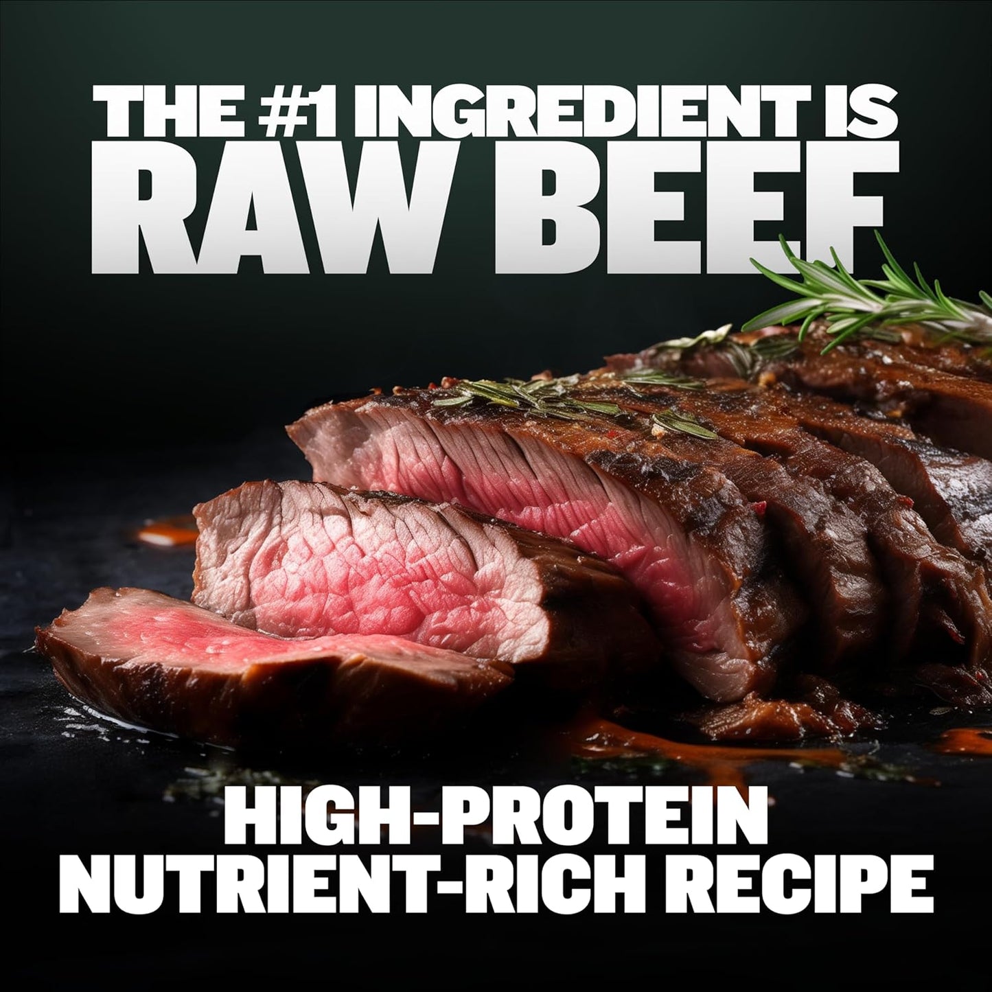 Bully Max Freeze-Dried Raw Dog Food Toppers for Puppies and Adult Dogs - Beef with Real Fruits & Veggies - Natural Meal Enhancers with Vitamins & Minerals - Feed as Puppy Treat or Dog Meal