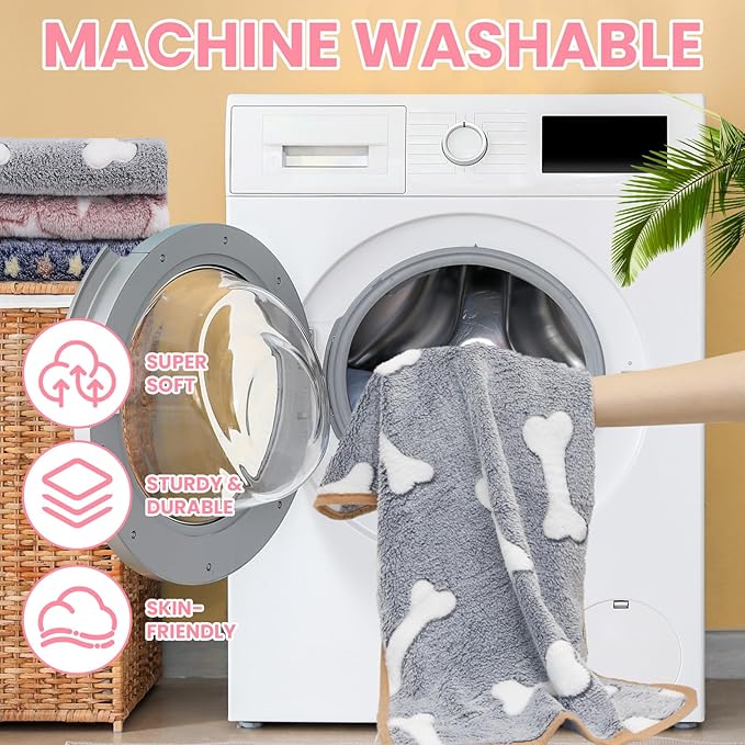 3 Pcs Dog Blanket Super Soft Pet Puppy Blankets Calming Dog Blankets for Small, Medium Large Dogs Warm Sleep Mat Washable Dog Blanket for Puppy Cat (42"×30")