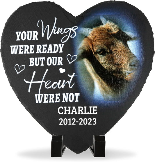 ODB Goat Memorial Stone & Gifts - Cemetery Decorations, Grave Markers for Goat Lovers