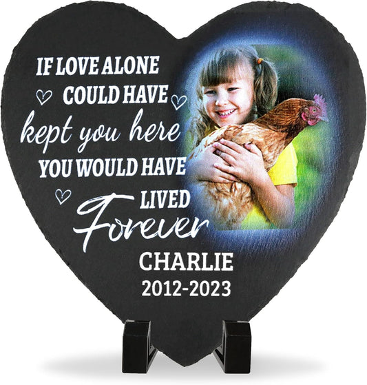 ODB Gifts for Loss of Chicken, Chicken Memorial Stone, Chicken Memorial Gifts, Chicken Loss Gifts, Chicken Head Stones, Cock Grave Marker, Gifts for Cock Lovers (Chicken)