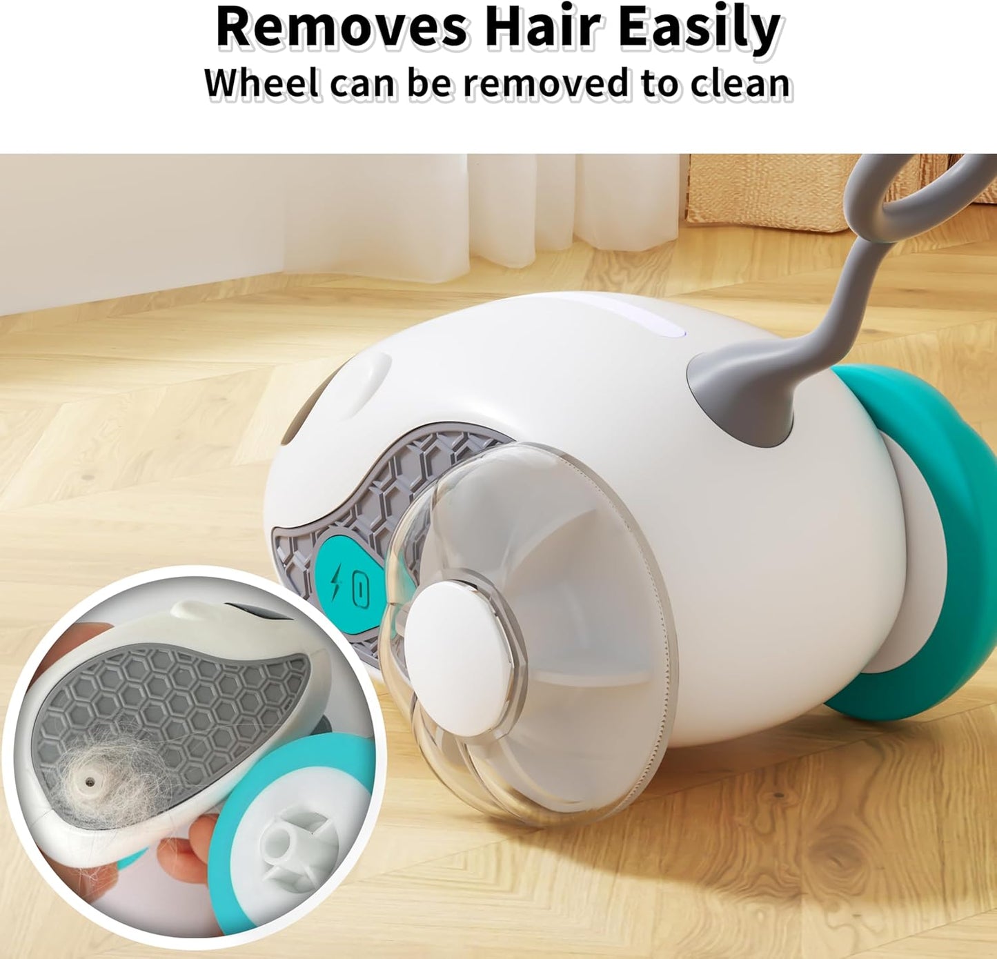 Interactive Cat Toys for Indoor Cats with Upgraded Rechargeable Joystick Remote Control Smart Automatic Moving Cat Toys with 2 Modes Kitten Toys for All Breeds of Bored Cat Exercise-Blue