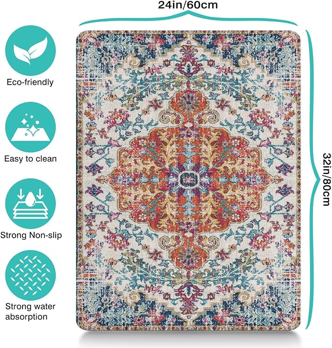 Pet Feeding Mat for Floors Waterproof Dog Mat for Food and Water Absorbent Quick Dry Non Slip mat for Cat Bowls