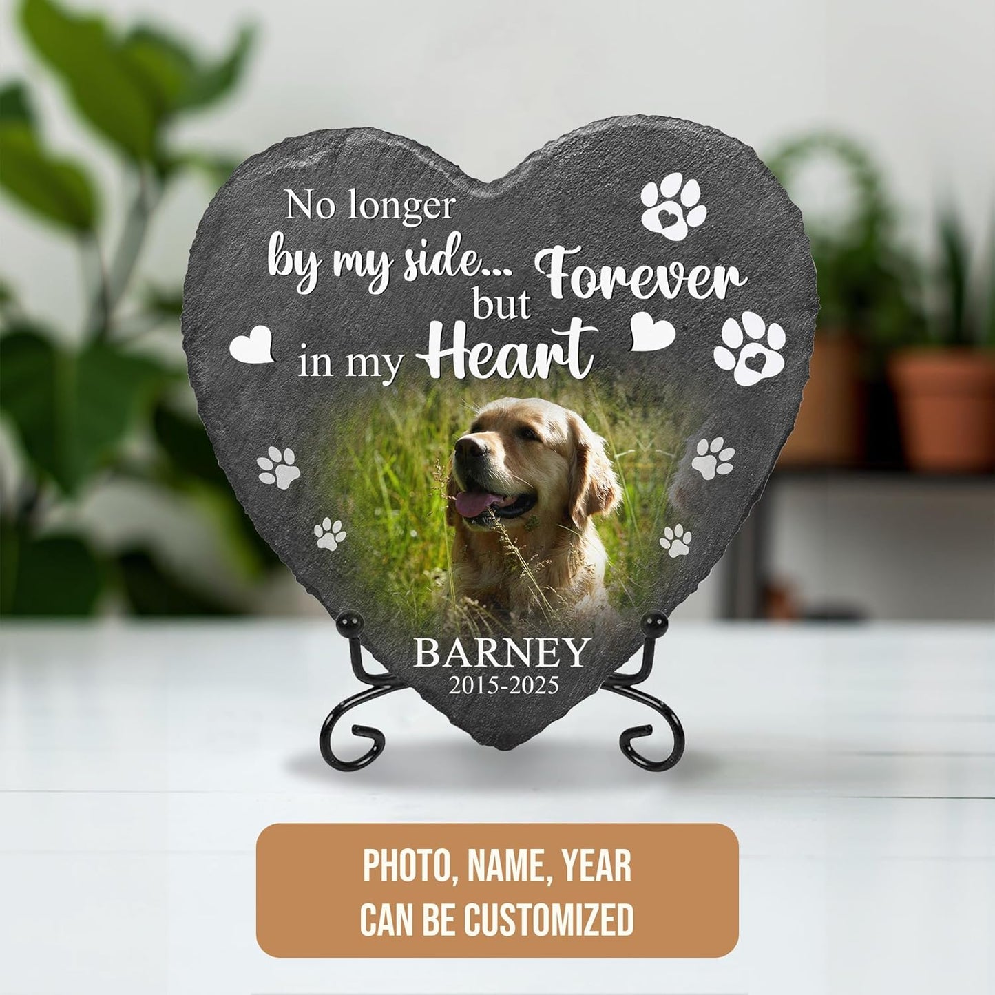 Personalized Memory Stone for Pets Dog Plaques Memorial for Cat | Pet Loss Plaque Personalized Gifts for Dogs | Pet Plaque Memorial Dog Gifts with Photo | Best Keepsakes for Furry Friends
