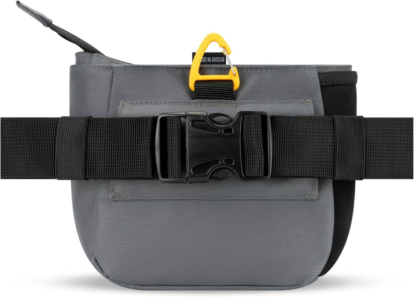 OllyDog Backcountry Day Bag | Hands-Free Dog Training Treat Pouch | Fanny/Hip Pack with Zipper Closure & Built-in Poop Bag Dispenser | Removable Waist Clip (Castle Rock)