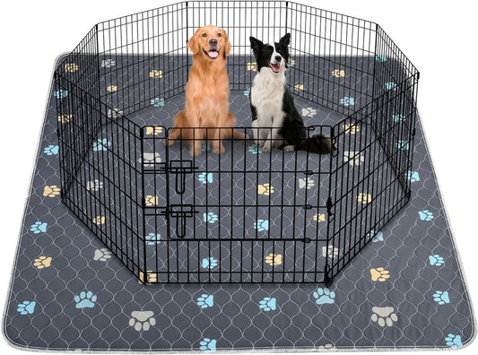 Aitmexcn Washable Puppy Dog Pee Pad, 2PCS 100% Waterproof Whelping Training Mat for Puppy/Senior Dog, Fast Drying Reusable Puppy Pads for Indoor, Outdoor and Car Travel- 36'' x 36''