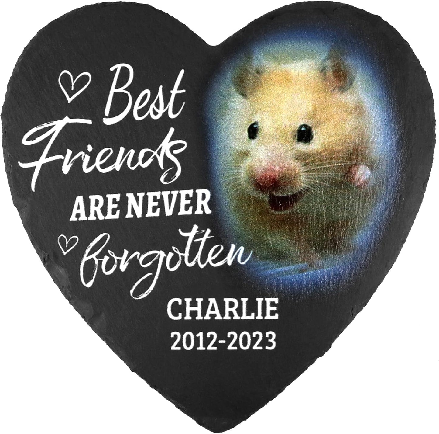ODB Gifts for Loss of Guniea Pig, Hamster Memorial Stone, Hamster Memorial Gifts, Hamster Loss Gifts, Hamster Head Stones, Guniea Pig Grave Marker, Gifts for Hamster Lovers (Hamster)