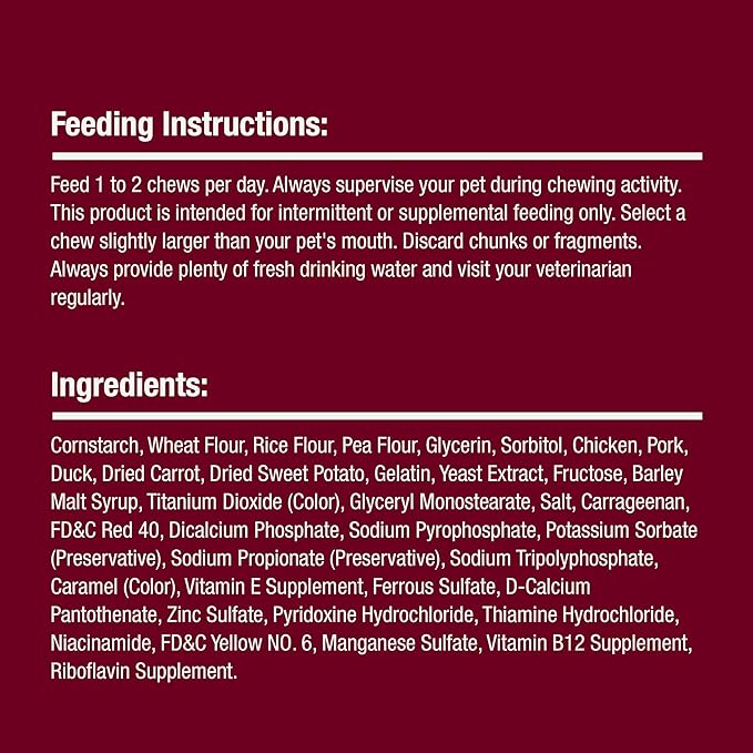 SmartBones Smart Kabobz, Treat Your Dog to a Rawhide-Free Chew Made With Real Chicken, Pork and Duck 18 Count (Pack of 1)