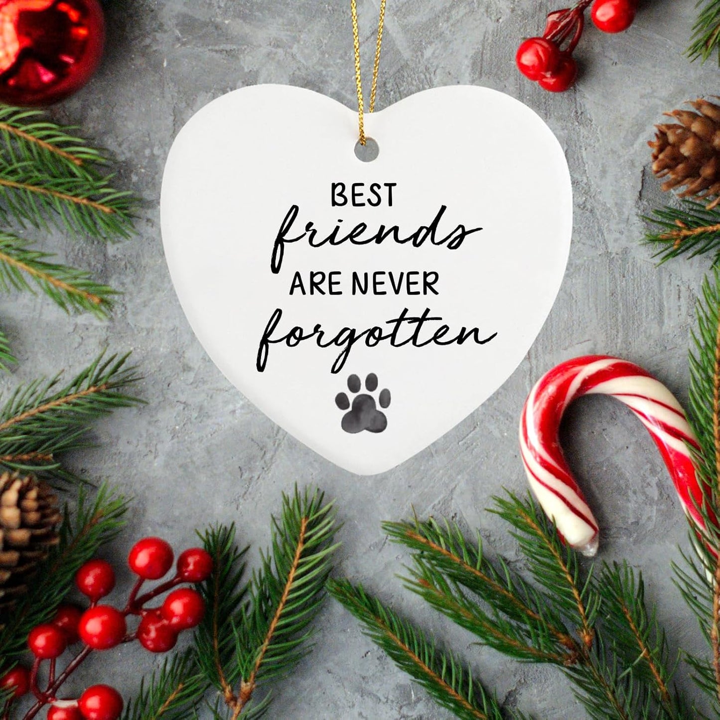 Memorial Gift for Loss of Dog Cat Pet Mziwuekt Ornament Keepsake Sign Heart Plaque Bereavement Condolence Grieving Dog Remembrance Gifts Loss of Pet Sympathy Gift Dog