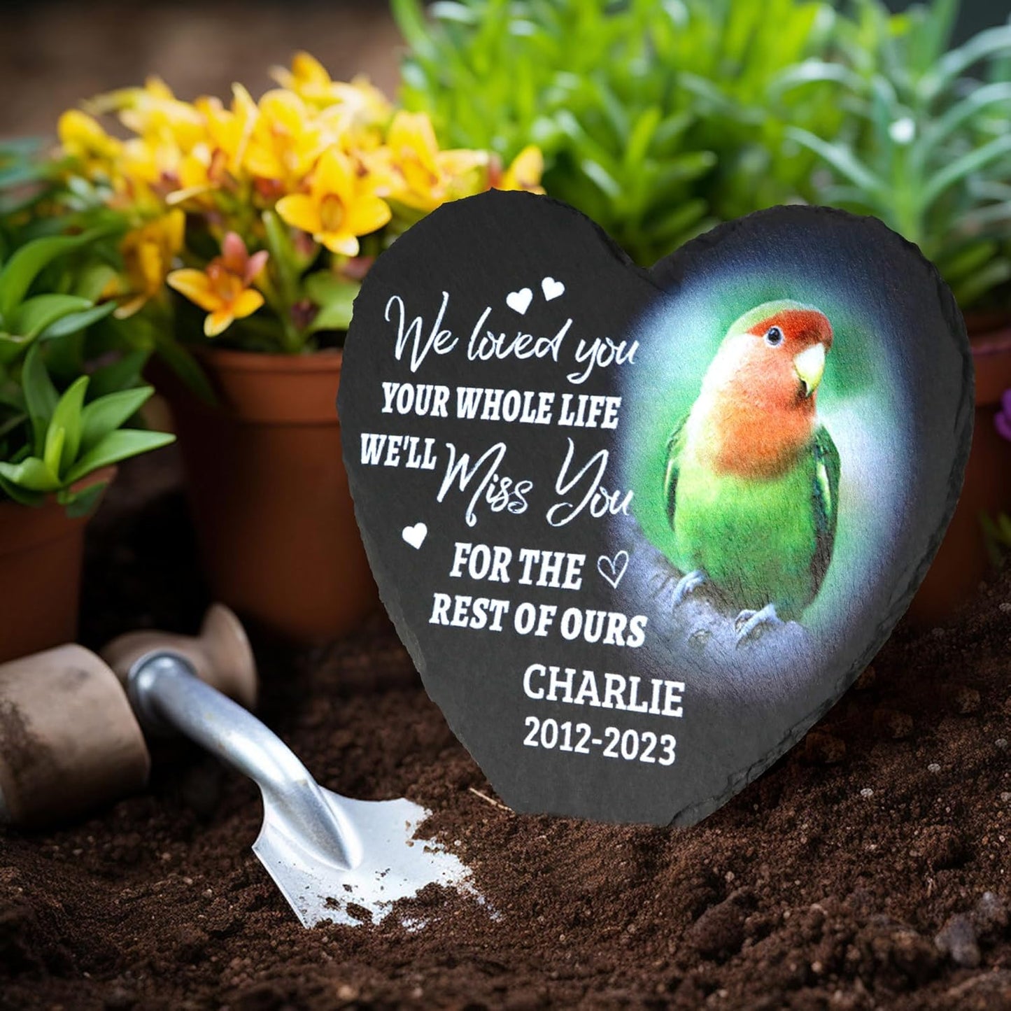 ODB Parrot Memorial Stone & Gifts - Loss Remembrance Tombstone & Grave Marker