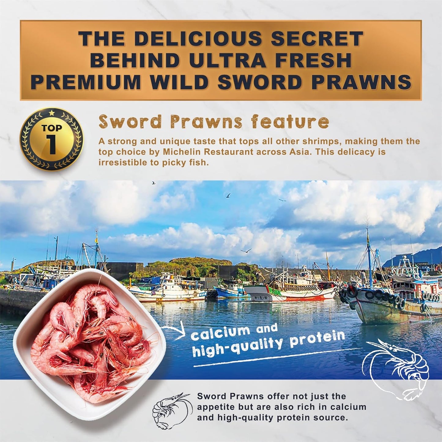 Ultra Fresh Floating Baby Turtle Food, All Natural Ingredients, Wild Sword Prawn, Calcium Vitamin D Enriched for Picky Aquatic Turtles, Baby Turtle Nutri Stick 3.35 oz