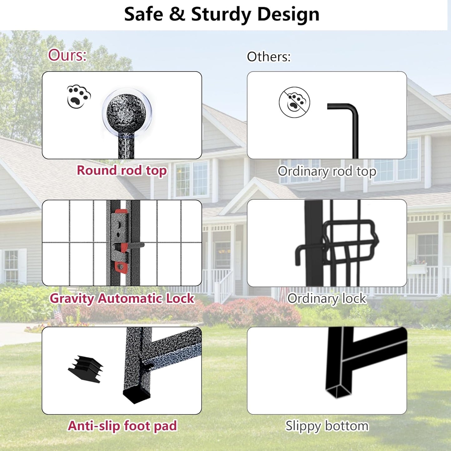 Dog Playpen 32" Height 30 Panels Portable Pet Fence Outdoor for Yard Indoor Dog Pen Outdoor for Medium/Small Animals, Large Pet Puppy Playpen Heavy Duty Pet Fence for RV Camping, Yard