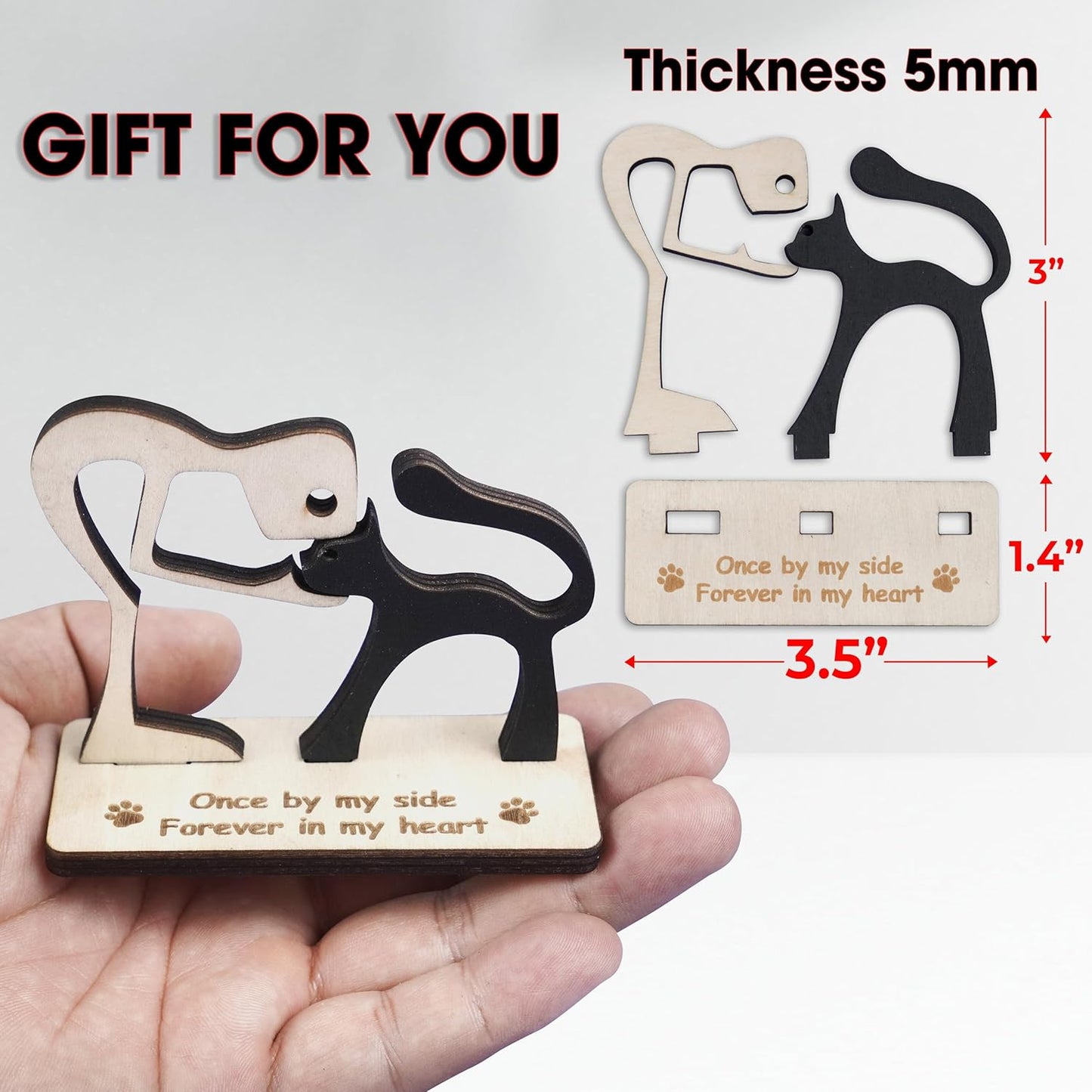 6'' DIY Cat on Moon Memorial Suncatcher, Personalized Name Cat Sympathy Ornament Window Hanging, Ideas Gift for Loss of Pet Passing Away, Remembrance Keepsake for Pet Lovers SCC-B11-6-03