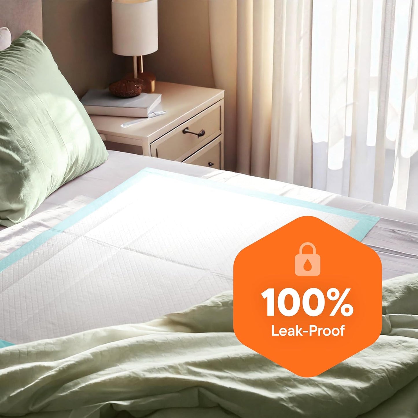 Chucks Pads Disposable [100-Pack] Adult Incontinence Underpads 30"x 36" Extra Large Super Absorbent Protective Bed Pads, Leak-Proof Pads - Pee Pads for Kids & Adults - Dog & Puppy Training Pads