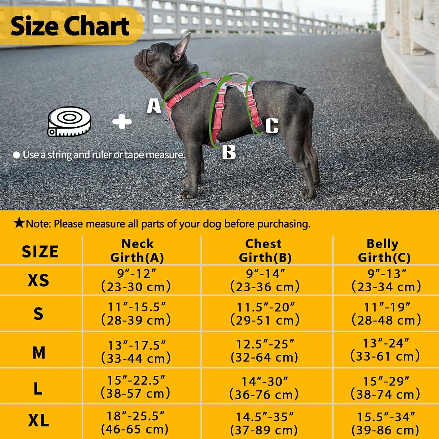 Huntboo No Escape Dog Harness, Escape Proof Harness, Fully Reflective Harness with Padded Handle, Breathable, Durable, Adjustable Vest for Small Dogs Walking,Training,and Running Gear(Red,S)