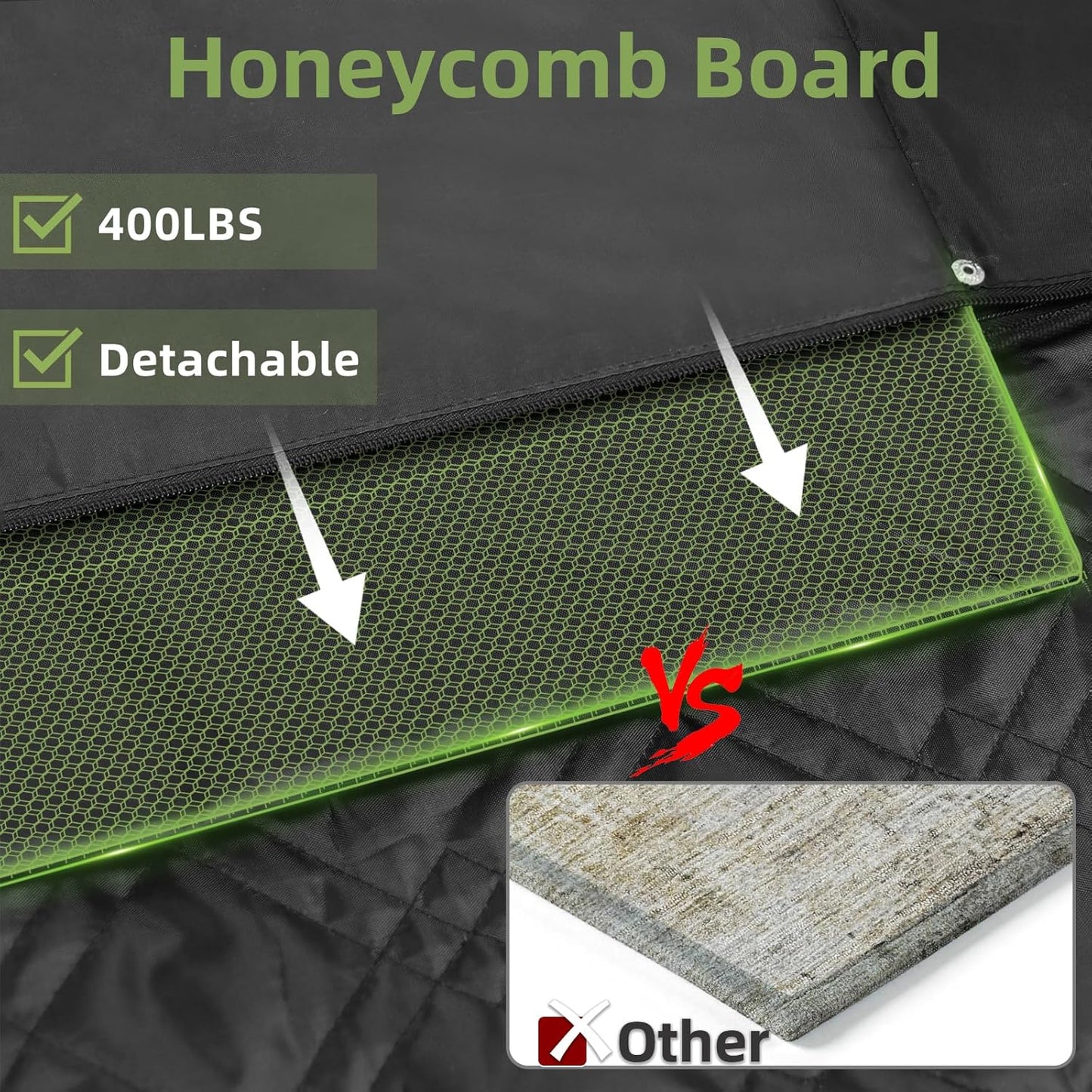 Back Seat Extender for Dogs - Extra 40% Space, Dog Car Seat Cover Hard Bottom Holds 400lbs, Waterproof Dog Hammock & Car Seat Cover with Mesh Window, Perfect Travel Bed for Cars, SUVs