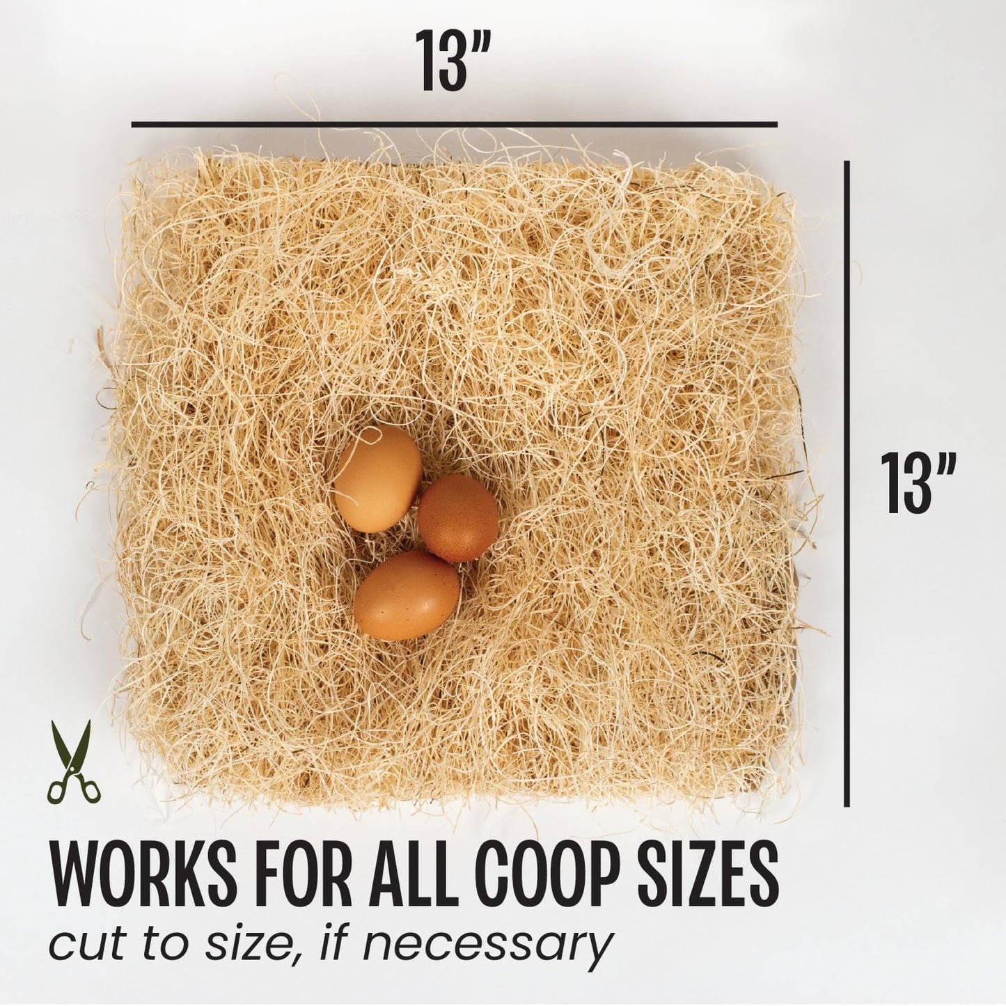 MagJo Pet Natural Aspen Shaving Nesting Liners (40 Pack) - Brown, 13" x 13" - Chicken Coop Litter - Aspen Bedding