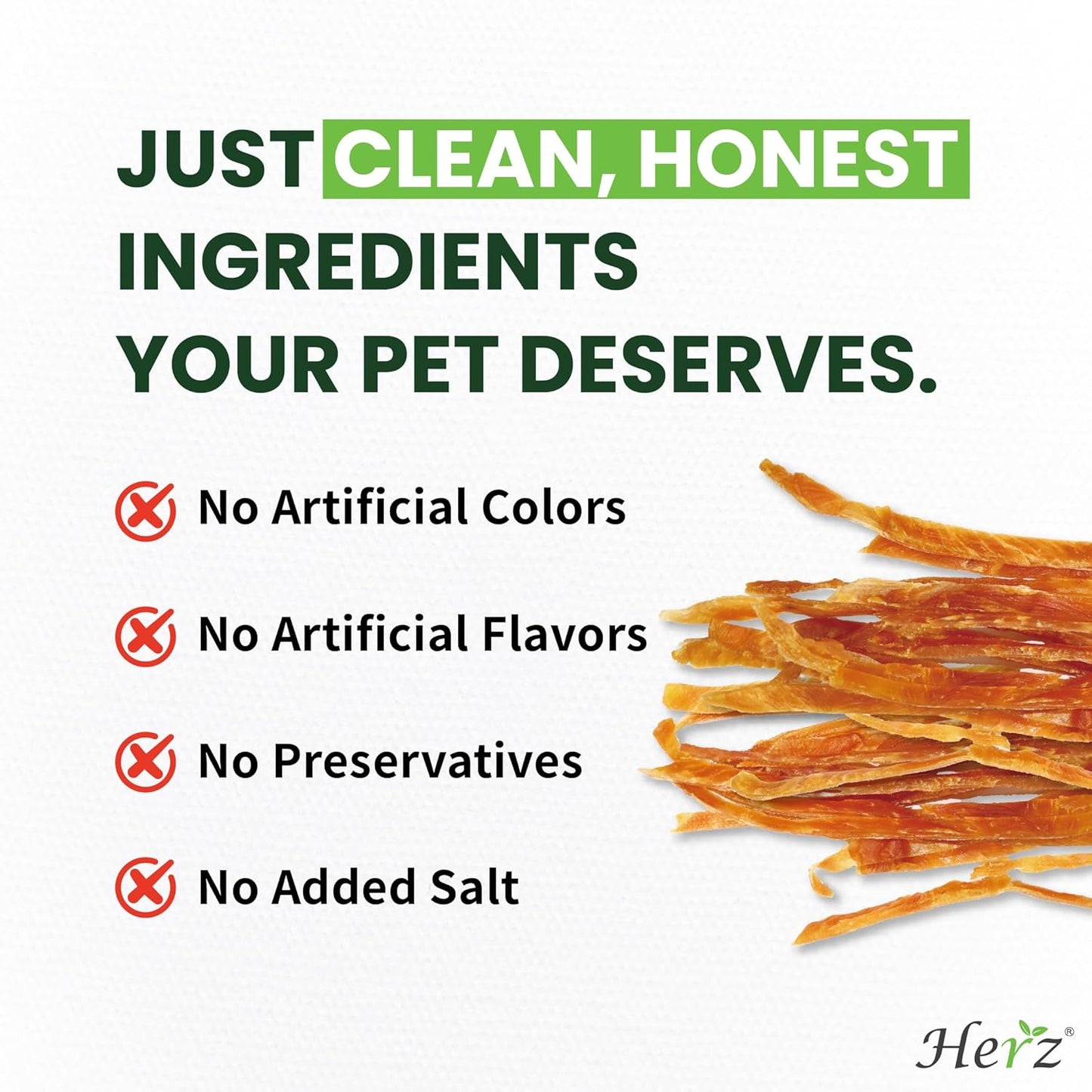 Herz Duo-Protein Turkey Tendon & Chicken Rope (S) 3 oz, USA-Sourced Turkey Tendon, Natural Dog Chew for Small Dogs, Wrapped in Chicken, Rawhide-Free, Hypoallergenic, Puppy-Friendly