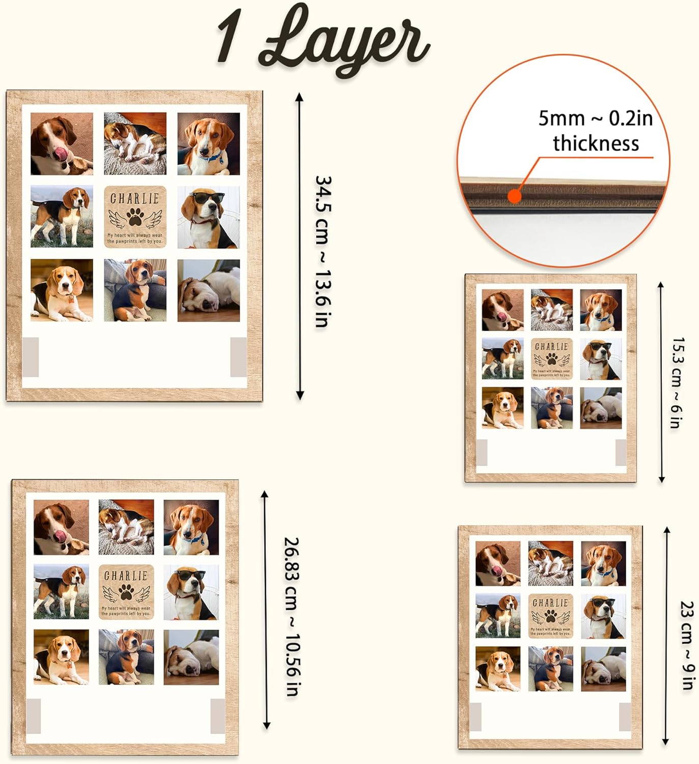 Personalized Pet Memorial Picture Frame – Custom Dog Memorial Sign with Collar Holder, Photos, Name & Quote, Pet Loss Sympathy Gift, Pet Remembrance Keepsake, Gift for Pet Lovers