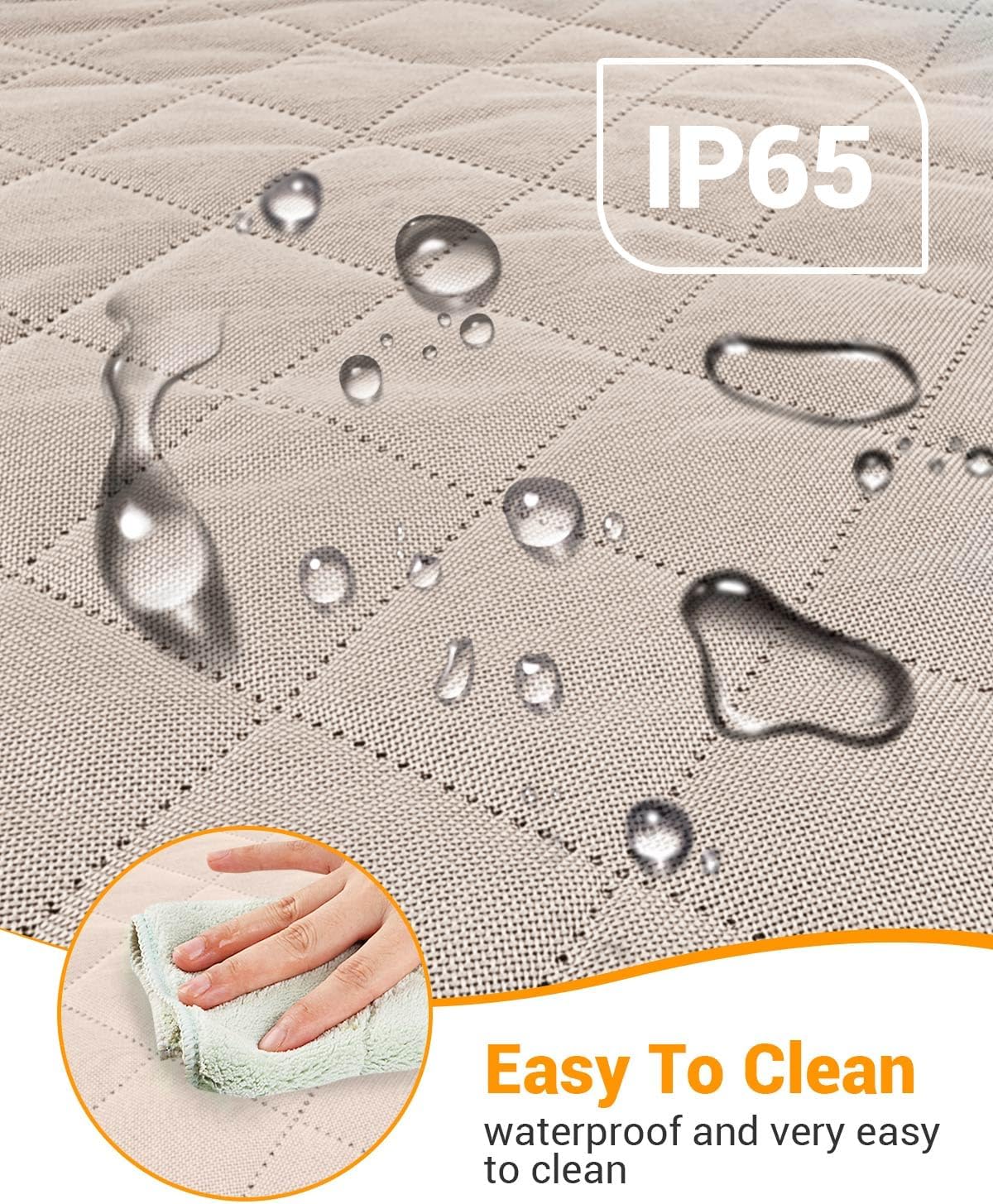 Victoper Dog Car Seat Cover, Heavy Durable Dog Seat Cover for Back Seat, 100% Waterproof Scratch Proof Nonslip Dog Hammock for Car with Side Flap, Pet Back Seat Covers Large 60" W x 64" L